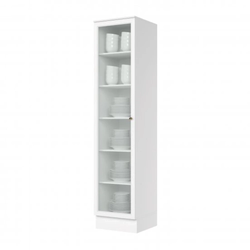 Cristaleira 1 Porta com Vidro Henn Americana C373-05 Branco HP SE