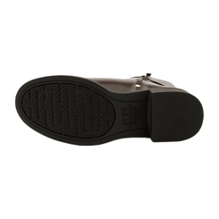 Bota Salto Feminina Dakota D2551 Ristretto Marrom com Aplicações Douradas