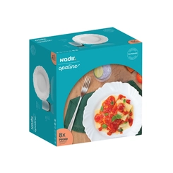 Aparelho de Jantar 8 Peças Nadir Opaline Pétala