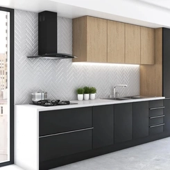 Coifa de Parede 60cm Vidro Curvo Nardelli 46010160 Preto