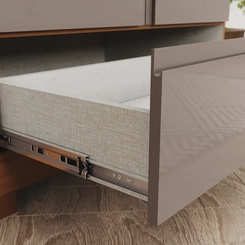 Guarda-Roupa 6 Portas 9 Gavetas Henn Imperial D344-220 Cinamomo/Avelã