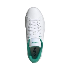 Tênis Adidas Masculino Advantage Base 2.0 Branco e Verde
