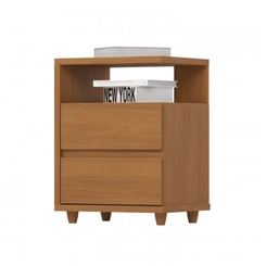 Mesa de Cabeceira 2 Gavetas Campeche Henn D07-214 Cinamomo SE