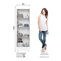 Sapateira Multiuso 2 Portas Henn Briz B387-10 Branco SE