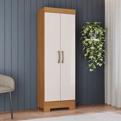 Sapateira Multiuso 2 Portas Henn B387-221 Cinamomo/Off White SE