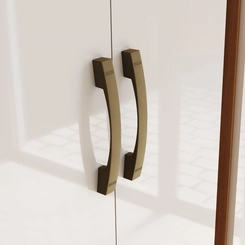 Sapateira Multiuso 2 Portas Margarida Henn D110-221 Cinamomo/Off White SE