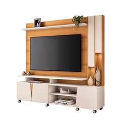 Home para TV até 70" HB Móveis Virtus 3 Portas Cinamomo/Off White