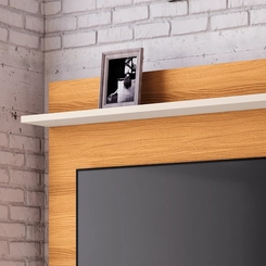 Home para TV até 70" HB Móveis Virtus 3 Portas Cinamomo/Off White