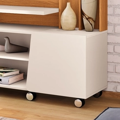 Home para TV até 70" HB Móveis Virtus 3 Portas Cinamomo/Off White