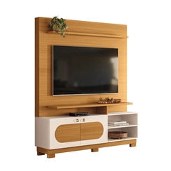 Home para TV até 60" HB Móveis Axis 2 Portas Cinamomo/Off White
