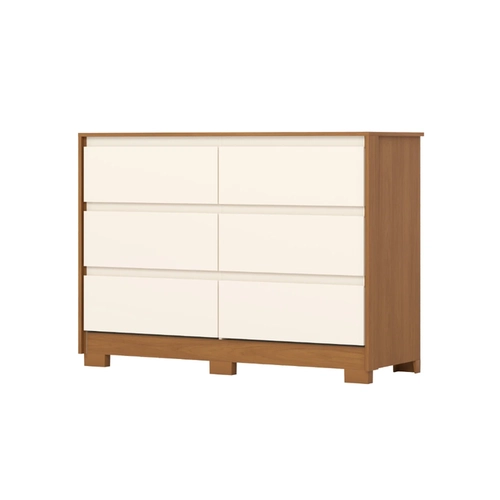 Cômoda 6 Gavetas Ravenna Henn D737-221 Cinamomo/Off White SE