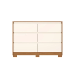 Cômoda 6 Gavetas Ravenna Henn D737-221 Cinamomo/Off White SE