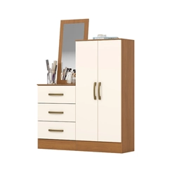 Cômoda 3 Gavetas Briz Henn B700-221 Cinamomo/Off White SE