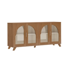 Cristaleira 4 Portas Artely Murano 004782 Cinamomo/Off White SE