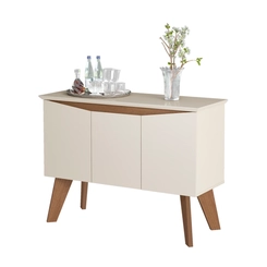 Cristaleira 3 Portas Artely Oásis 004794 Cinamomo/Off White SE