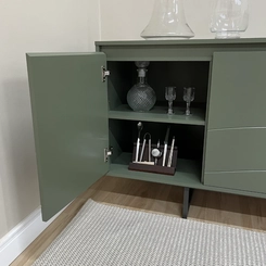 Cristaleira 4 Portas Artely Serra 004759 Verde Menta SE