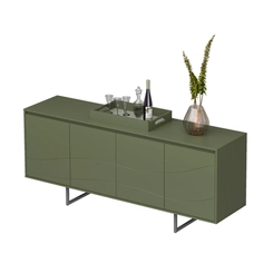 Cristaleira 4 Portas Artely Serra 004759 Verde Menta SE