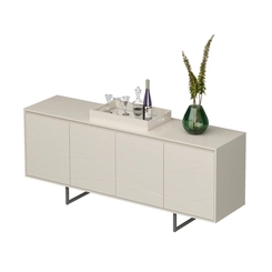 Cristaleira 4 Portas Artely Serra 004760 Off White SE