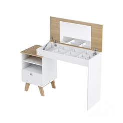 Escrivaninha Penteadeira Artely Dora 004800 Naturale/Branco SE