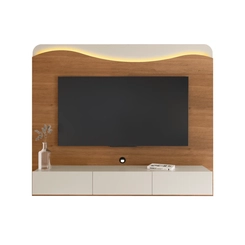 Painel para TV até 75'' Artely Lumiere 004783 Cinamomo/Off White SE