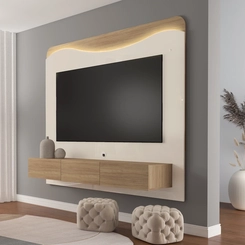 Painel para TV até 75'' Artely Lumiere 004790 Carvalho/Off White SE