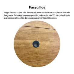 Painel para TV até 60'' Artely Slim 004744 Cinamomo SE