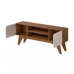 Rack para TV até 65" Artely Duetto Cinamomo/Off White SE