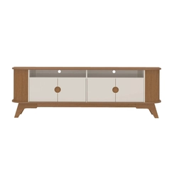 Rack para TV até 80" Vivaldi Artely Cinamomo/Off White SE