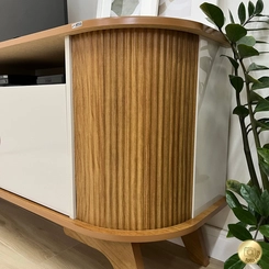 Rack para TV até 80" Vivaldi Artely Cinamomo/Off White SE