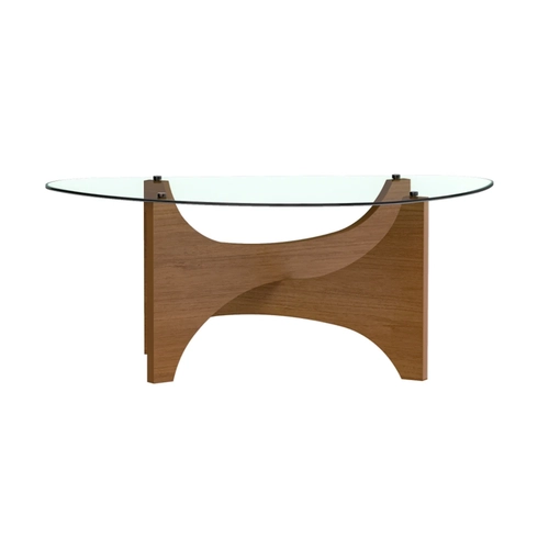 Mesa de Centro com Vidro Levitá Artely Cinamomo SE