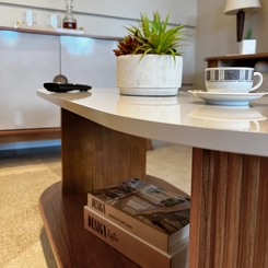 Mesa de Centro Vivaldi Artely Cinamomo/Off White SE