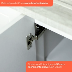 Paneleiro 50cm 1 Porta Henn Americana C372-05 Branco HP SE