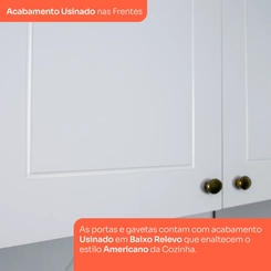 Paneleiro 50cm 1 Porta Henn Americana C372-05 Branco HP SE
