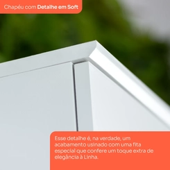Paneleiro 50cm 1 Porta Henn Americana C372-05 Branco HP SE