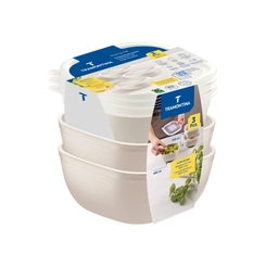 Conjunto com 3 Potes de 600ml Tramontina Algodão