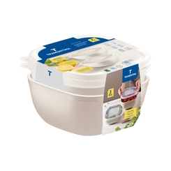 Conjunto com 2 Potes 2 Litros Tramontina Algodão