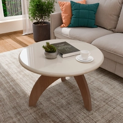 Mesa de Apoio Jade Artely 004791 Cinamomo/Off White SE
