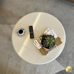 Mesa de Apoio Jade Artely 004791 Cinamomo/Off White SE