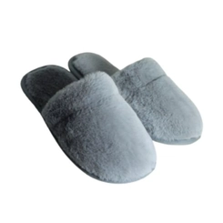 Pantufa Feminina Pelúcia Quentinha Maria Emília Cinza