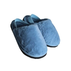 Pantufa Infantil Menino Pelúcia Confortável Quentinha Maria Emília Azul