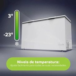 Freezer Horizontal 2 Portas 528L Consul CHB53MB Branco