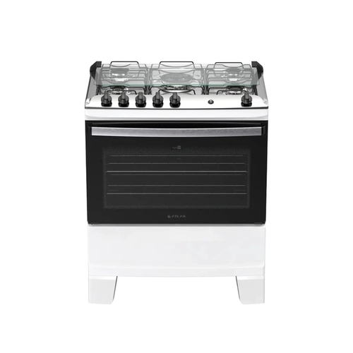 Fogão 5 Bocas Mesa Inox Atlas Agile 300002042 Branco Bivolt