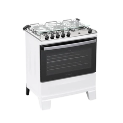 Fogão 5 Bocas Mesa Inox Atlas Agile 300002042 Branco Bivolt