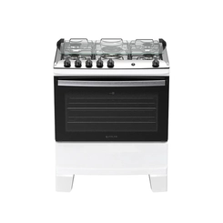 Fogão 5 Bocas Mesa Inox Atlas Agile 300002042 Branco Bivolt
