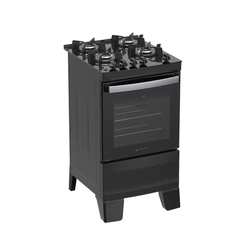 Fogão 4 Bocas Mesa de Vidro Atlas Agile Glass 300002045 Preto Bivolt
