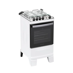Fogão 4 Bocas Mesa Inox Atlas Agile 300002039 Branco Bivolt