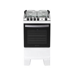 Fogão 4 Bocas Mesa Inox Atlas Agile 300002039 Branco Bivolt