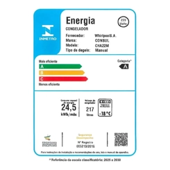 Freezer Horizontal 1 Porta 217L Consul CHA22MB Branco