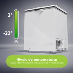 Freezer Horizontal 1 Porta 217L Consul CHA22MB Branco