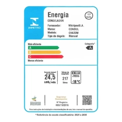 Freezer Horizontal 1 Porta 217L Consul CHA22MB Branco